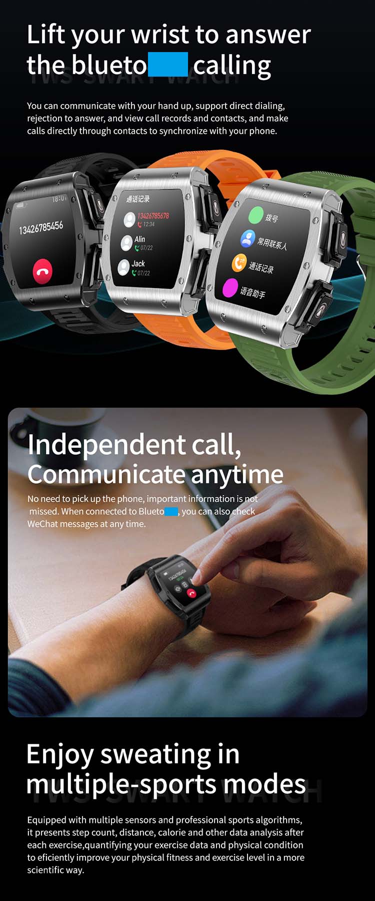JM09 watch with earbuds ,Smartwatch with Earbuds ,TWS Smart Watch ,JM09 smart watch with earphone ，earphone smart watch ,smart watch earbuds 2 in 1 ,smartwatch with earbuds ,JM09 watch earphone ,JM09 smart watch